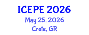 International Conference on Electrical and Power Engineering (ICEPE) May 25, 2026 - Crete, Greece International Conference on Electrical and Power Engineering (ICEPE) May 25, 2026 - Crete, Greece