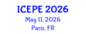 International Conference on Electrical and Power Engineering (ICEPE) May 11, 2026 - Paris, France International Conference on Electrical and Power Engineering (ICEPE) May 11, 2026 - Paris, France