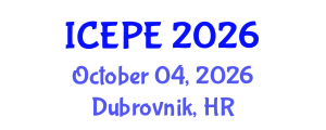International Conference on Electrical and Power Engineering (ICEPE) October 04, 2026 - Dubrovnik, Croatia International Conference on Electrical and Power Engineering (ICEPE) October 04, 2026 - Dubrovnik, Croatia
