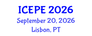 International Conference on Electrical and Power Engineering (ICEPE) September 20, 2026 - Lisbon, Portugal International Conference on Electrical and Power Engineering (ICEPE) September 20, 2026 - Lisbon, Portugal