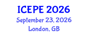 International Conference on Electrical and Power Engineering (ICEPE) September 23, 2026 - London, United Kingdom International Conference on Electrical and Power Engineering (ICEPE) September 23, 2026 - London, United Kingdom