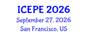 International Conference on Electrical and Power Engineering (ICEPE) September 27, 2026 - San Francisco, United States International Conference on Electrical and Power Engineering (ICEPE) September 27, 2026 - San Francisco, United States