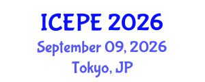 International Conference on Electrical and Power Engineering (ICEPE) September 09, 2026 - Tokyo, Japan International Conference on Electrical and Power Engineering (ICEPE) September 09, 2026 - Tokyo, Japan