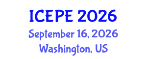 International Conference on Electrical and Power Engineering (ICEPE) September 16, 2026 - Washington, United States International Conference on Electrical and Power Engineering (ICEPE) September 16, 2026 - Washington, United States