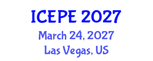 International Conference on Electrical and Power Engineering (ICEPE) March 24, 2027 - Las Vegas, United States International Conference on Electrical and Power Engineering (ICEPE) March 24, 2027 - Las Vegas, United States