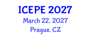 International Conference on Electrical and Power Engineering (ICEPE) March 22, 2027 - Prague, Czechia International Conference on Electrical and Power Engineering (ICEPE) March 22, 2027 - Prague, Czechia