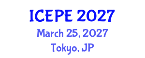 International Conference on Electrical and Power Engineering (ICEPE) March 25, 2027 - Tokyo, Japan International Conference on Electrical and Power Engineering (ICEPE) March 25, 2027 - Tokyo, Japan