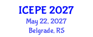 International Conference on Electrical and Power Engineering (ICEPE) May 22, 2027 - Belgrade, Serbia International Conference on Electrical and Power Engineering (ICEPE) May 22, 2027 - Belgrade, Serbia