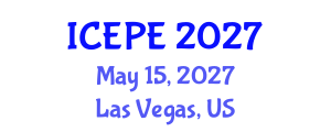 International Conference on Electrical and Power Engineering (ICEPE) May 15, 2027 - Las Vegas, United States International Conference on Electrical and Power Engineering (ICEPE) May 15, 2027 - Las Vegas, United States