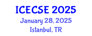 International Conference on Electrical, Computer and Systems Engineering (ICECSE) January 28, 2025 - Istanbul, Turkey