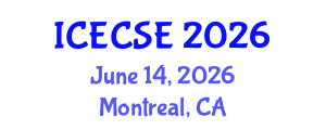 International Conference on Electrical, Computer and Systems Engineering (ICECSE) June 14, 2026 - Montreal, Canada