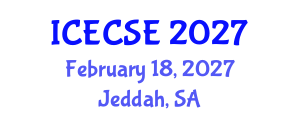International Conference on Electrical, Computer and Systems Engineering (ICECSE) February 18, 2027 - Jeddah, Saudi Arabia International Conference on Electrical, Computer and Systems Engineering (ICECSE) February 18, 2027 - Jeddah, Saudi Arabia