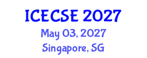 International Conference on Electrical, Computer and Systems Engineering (ICECSE) May 03, 2027 - Singapore, Singapore International Conference on Electrical, Computer and Systems Engineering (ICECSE) May 03, 2027 - Singapore, Singapore