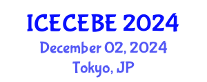 International Conference on Electrical, Computer, Electronics and Biomedical Engineering (ICECEBE) December 02, 2024 - Tokyo, Japan