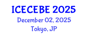 International Conference on Electrical, Computer, Electronics and Biomedical Engineering (ICECEBE) December 02, 2025 - Tokyo, Japan