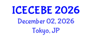 International Conference on Electrical, Computer, Electronics and Biomedical Engineering (ICECEBE) December 02, 2026 - Tokyo, Japan International Conference on Electrical, Computer, Electronics and Biomedical Engineering (ICECEBE) December 02, 2026 - Tokyo, Japan