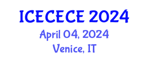 International Conference on Electrical, Computer, Electronics and Communication Engineering (ICECECE) April 04, 2024 - Venice, Italy