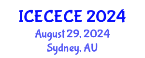 International Conference on Electrical, Computer, Electronics and Communication Engineering (ICECECE) August 29, 2024 - Sydney, Australia