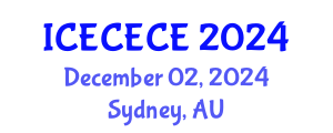 International Conference on Electrical, Computer, Electronics and Communication Engineering (ICECECE) December 02, 2024 - Sydney, Australia
