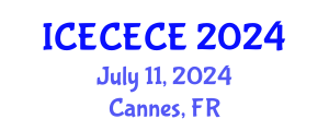 International Conference on Electrical, Computer, Electronics and Communication Engineering (ICECECE) July 11, 2024 - Cannes, France