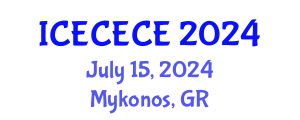 International Conference on Electrical, Computer, Electronics and Communication Engineering (ICECECE) July 15, 2024 - Mykonos, Greece