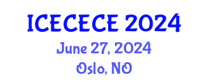 International Conference on Electrical, Computer, Electronics and Communication Engineering (ICECECE) June 27, 2024 - Oslo, Norway