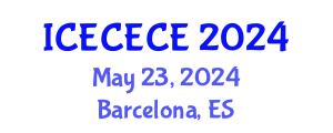 International Conference on Electrical, Computer, Electronics and Communication Engineering (ICECECE) May 23, 2024 - Barcelona, Spain