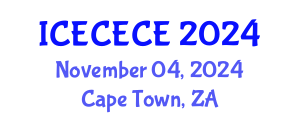 International Conference on Electrical, Computer, Electronics and Communication Engineering (ICECECE) November 04, 2024 - Cape Town, South Africa