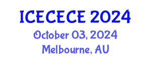 International Conference on Electrical, Computer, Electronics and Communication Engineering (ICECECE) October 03, 2024 - Melbourne, Australia