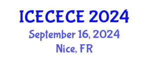 International Conference on Electrical, Computer, Electronics and Communication Engineering (ICECECE) September 16, 2024 - Nice, France