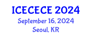 International Conference on Electrical, Computer, Electronics and Communication Engineering (ICECECE) September 16, 2024 - Seoul, Republic of Korea