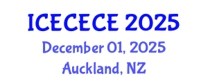 International Conference on Electrical, Computer, Electronics and Communication Engineering (ICECECE) December 01, 2025 - Auckland, New Zealand