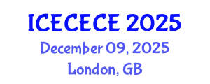 International Conference on Electrical, Computer, Electronics and Communication Engineering (ICECECE) December 09, 2025 - London, United Kingdom