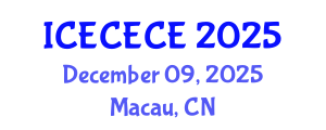 International Conference on Electrical, Computer, Electronics and Communication Engineering (ICECECE) December 09, 2025 - Macau, China