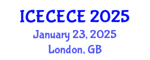 International Conference on Electrical, Computer, Electronics and Communication Engineering (ICECECE) January 23, 2025 - London, United Kingdom