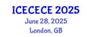 International Conference on Electrical, Computer, Electronics and Communication Engineering (ICECECE) June 28, 2025 - London, United Kingdom