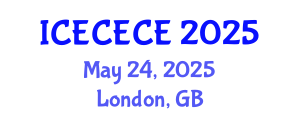 International Conference on Electrical, Computer, Electronics and Communication Engineering (ICECECE) May 24, 2025 - London, United Kingdom