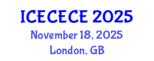 International Conference on Electrical, Computer, Electronics and Communication Engineering (ICECECE) November 18, 2025 - London, United Kingdom