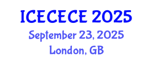 International Conference on Electrical, Computer, Electronics and Communication Engineering (ICECECE) September 23, 2025 - London, United Kingdom
