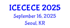 International Conference on Electrical, Computer, Electronics and Communication Engineering (ICECECE) September 16, 2025 - Seoul, Republic of Korea