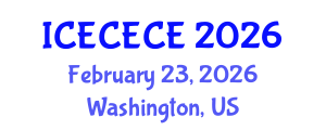 International Conference on Electrical, Computer, Electronics and Communication Engineering (ICECECE) February 23, 2026 - Washington, United States International Conference on Electrical, Computer, Electronics and Communication Engineering (ICECECE) February 23, 2026 - Washington, United States