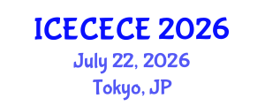 International Conference on Electrical, Computer, Electronics and Communication Engineering (ICECECE) July 22, 2026 - Tokyo, Japan