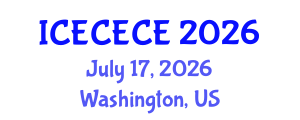 International Conference on Electrical, Computer, Electronics and Communication Engineering (ICECECE) July 17, 2026 - Washington, United States International Conference on Electrical, Computer, Electronics and Communication Engineering (ICECECE) July 17, 2026 - Washington, United States