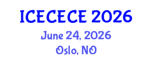 International Conference on Electrical, Computer, Electronics and Communication Engineering (ICECECE) June 24, 2026 - Oslo, Norway