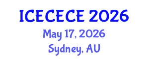 International Conference on Electrical, Computer, Electronics and Communication Engineering (ICECECE) May 17, 2026 - Sydney, Australia