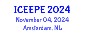 International Conference on Electrical, Electronics and Power Engineering (ICEEPE) November 04, 2024 - Amsterdam, Netherlands