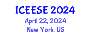 International Conference on Electrical, Electronics and Systems Engineering (ICEESE) April 22, 2024 - New York, United States