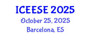 International Conference on Electrical, Electronics and Systems Engineering (ICEESE) October 25, 2025 - Barcelona, Spain