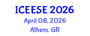 International Conference on Electrical, Electronics and Systems Engineering (ICEESE) April 08, 2026 - Athens, Greece