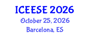 International Conference on Electrical, Electronics and Systems Engineering (ICEESE) October 25, 2026 - Barcelona, Spain